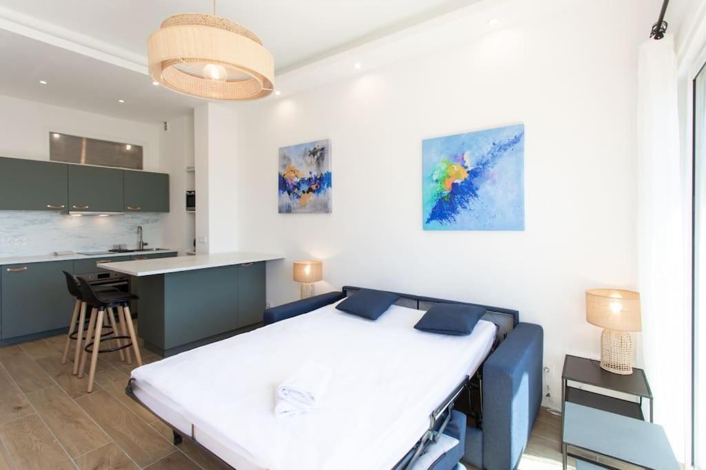 #43 Design Studio Terrace Ac Wifi Sea View 1Min Beach นีซ ภายนอก รูปภาพ